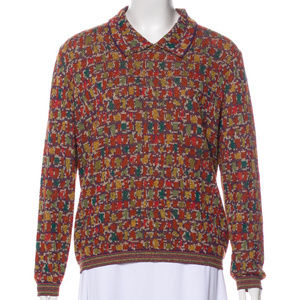 Missoni Sport Patterned Knit Sweater Sz M-L Italy